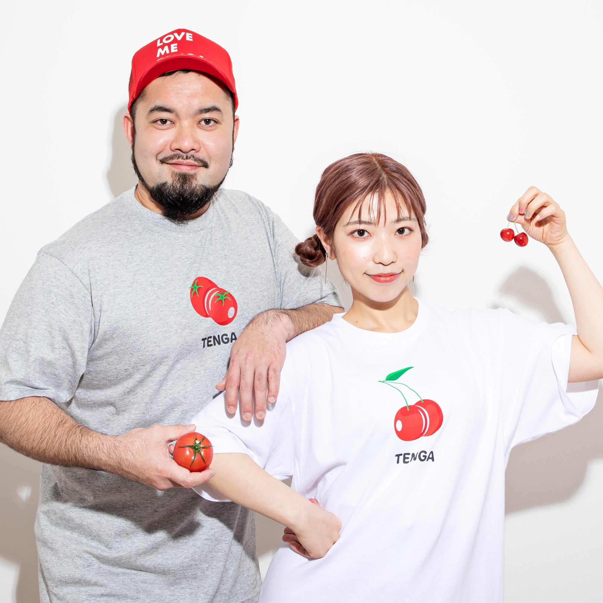 TENGA Merch Cherry t-shirt coton rouge