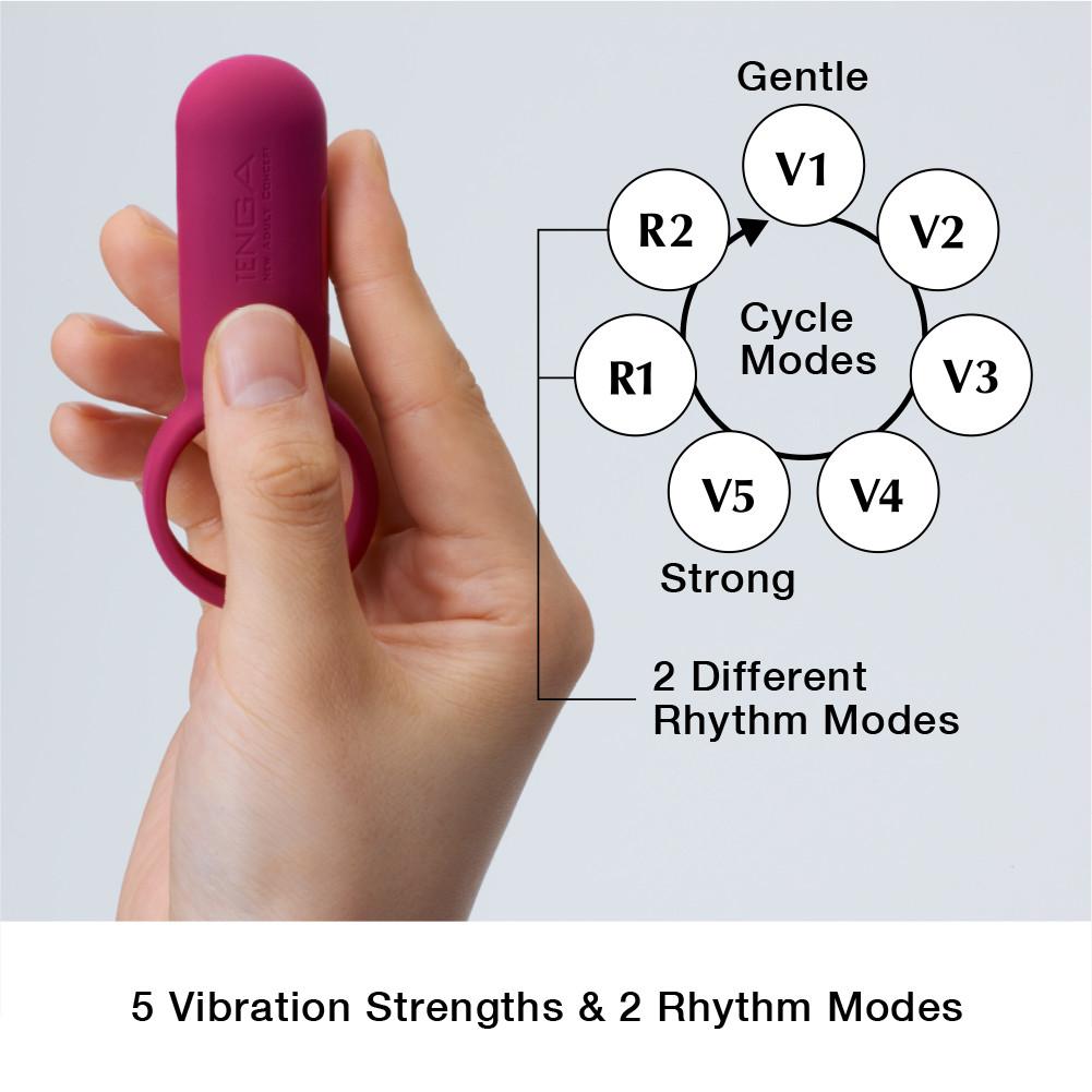 Tenga SVR Carmine anneau vibrant Carmine