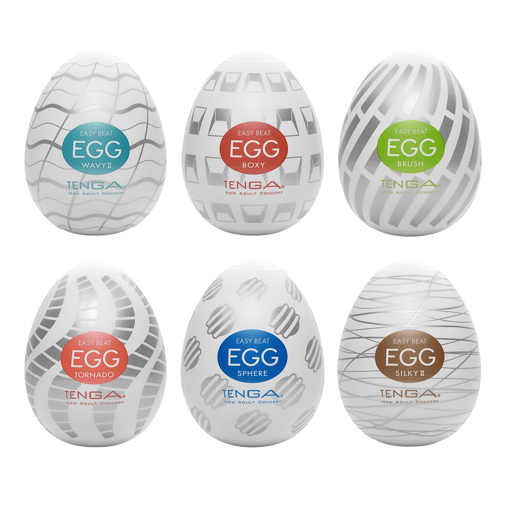 Tenga Egg lot 6 masturbateurs oeufs mixtes