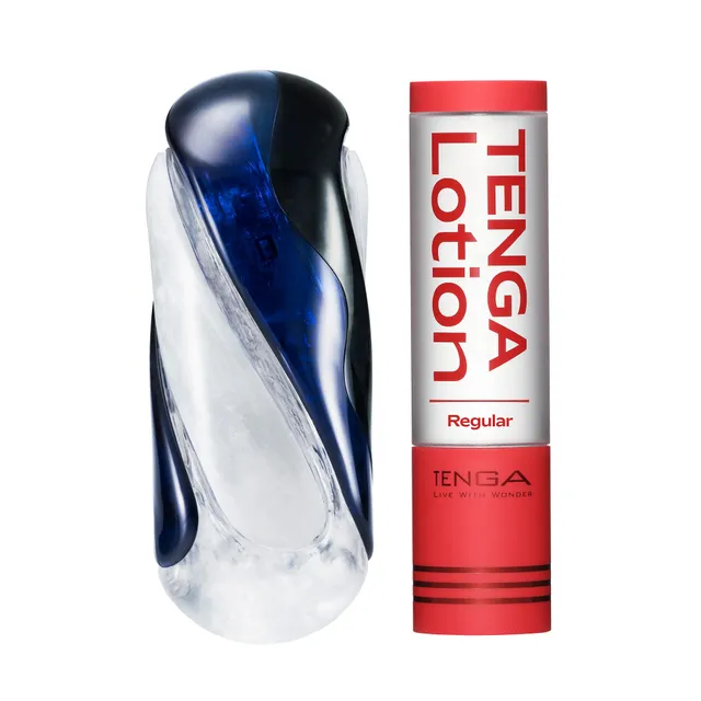 Tenga Flip 360 Midnight Purple masturbateur + lotion