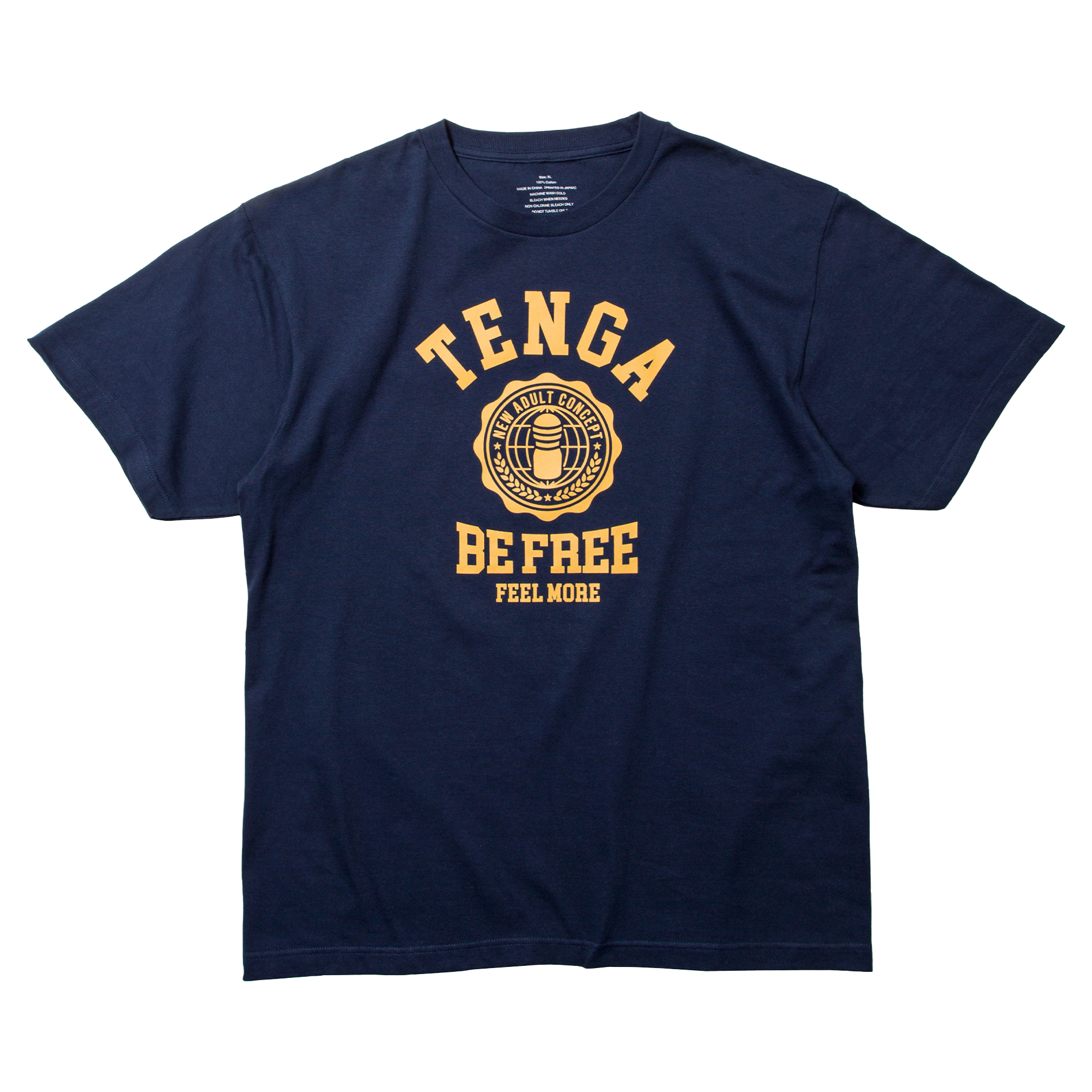 TENGA College T-shirt bleu marine coton taille M