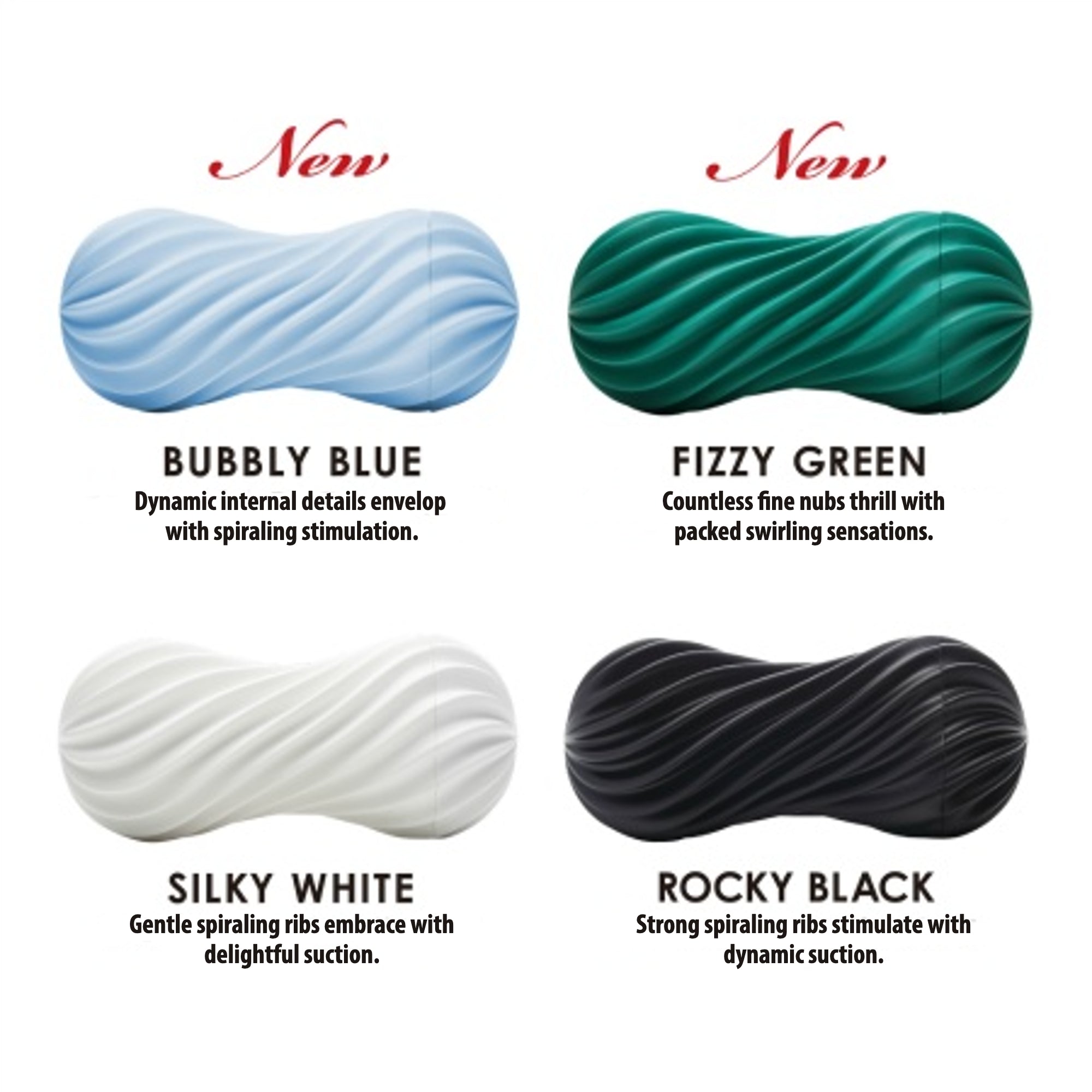 Tenga FLEX Coffret masturbateur homme 4 pièces spirale