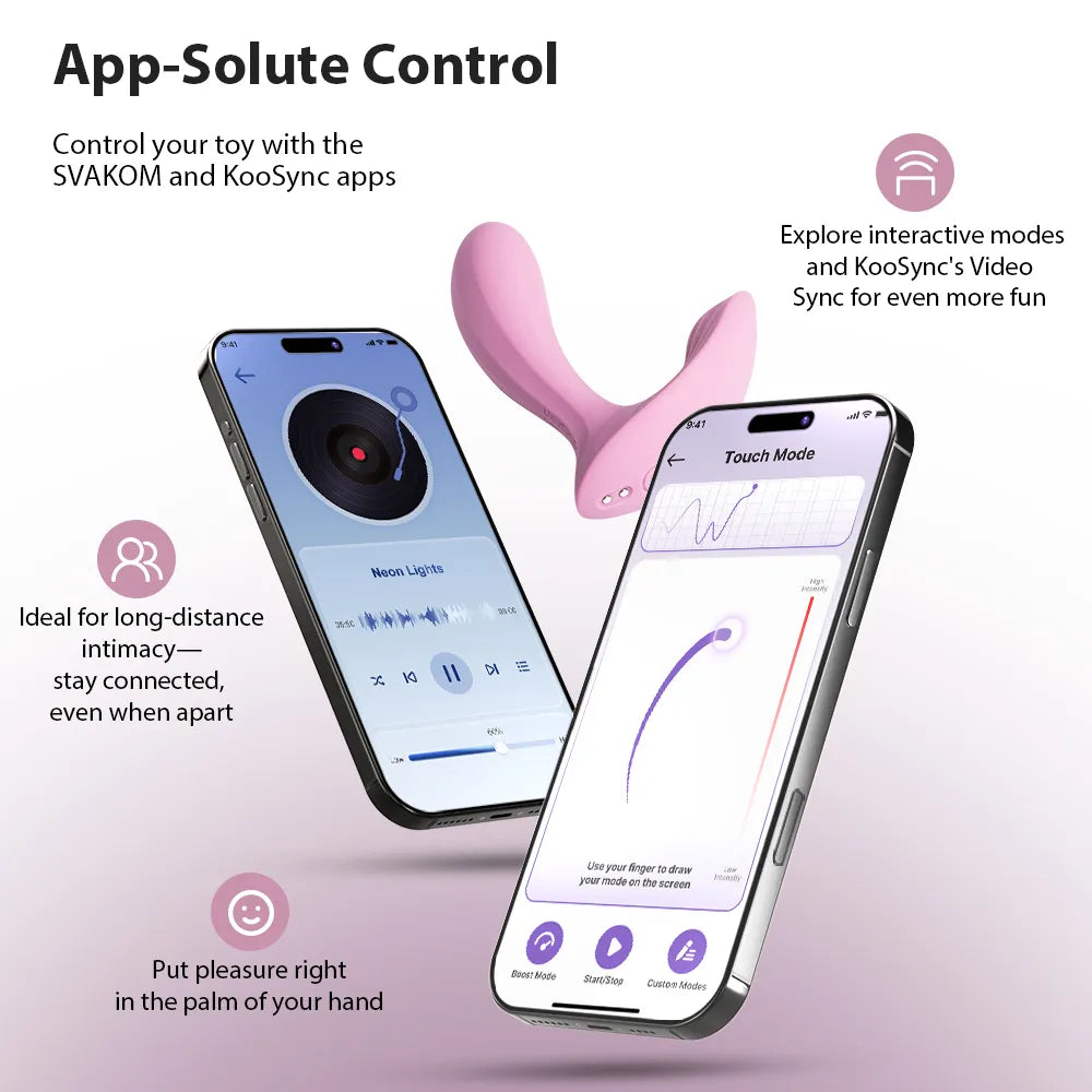 Svakom Erica vibromasseur portable bleu connecté