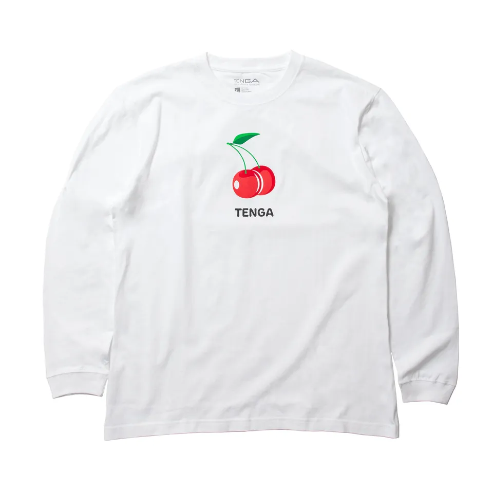 Tenga Cherry t-shirt manche longue coton taille M