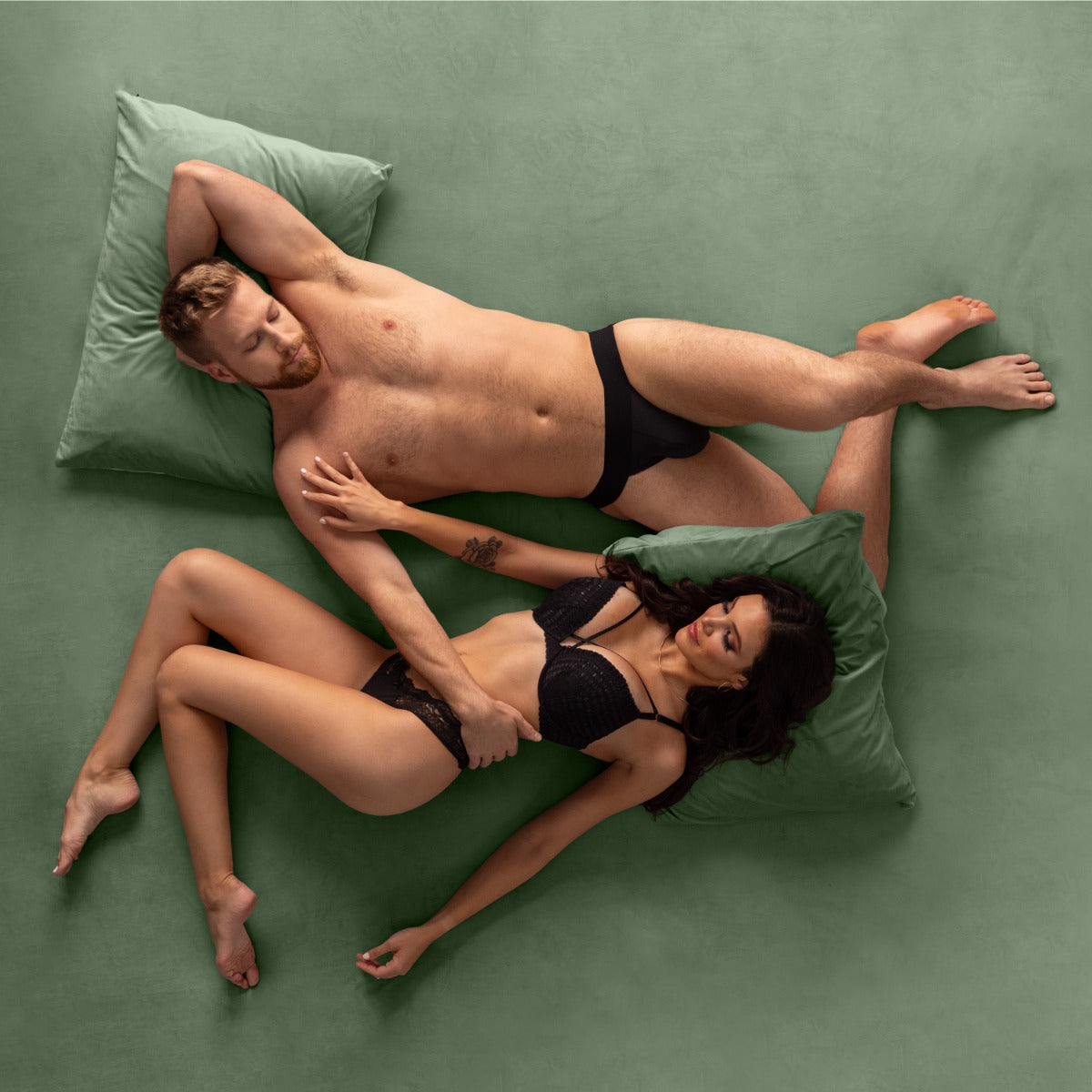 Liberator Vadot parure drap velours Queen noir 3 pièces