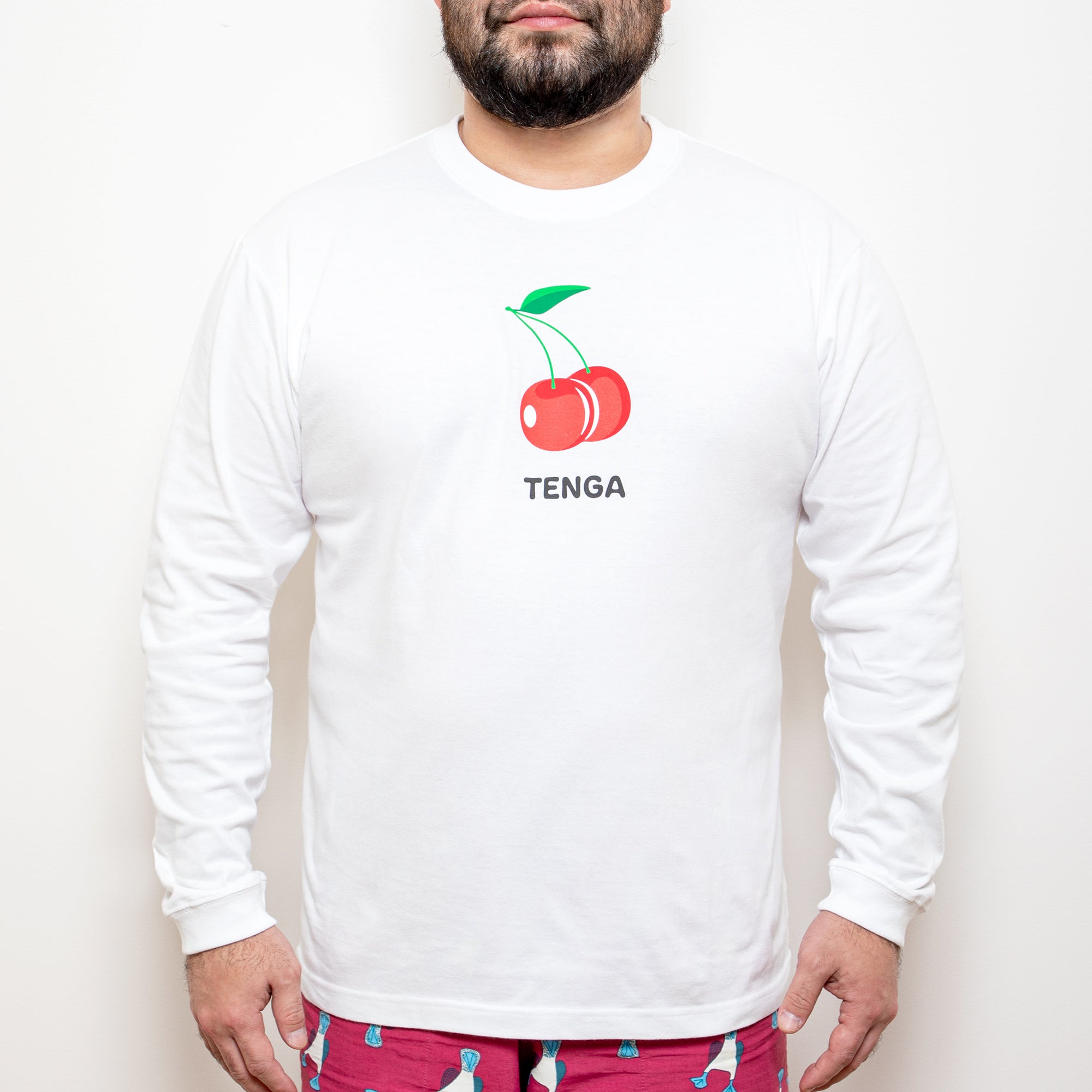 Tenga Cherry t-shirt manche longue coton taille M