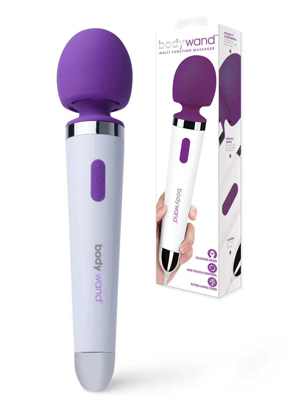 Bodywand Plug-In Massagers Wand baguette massante violette filaire