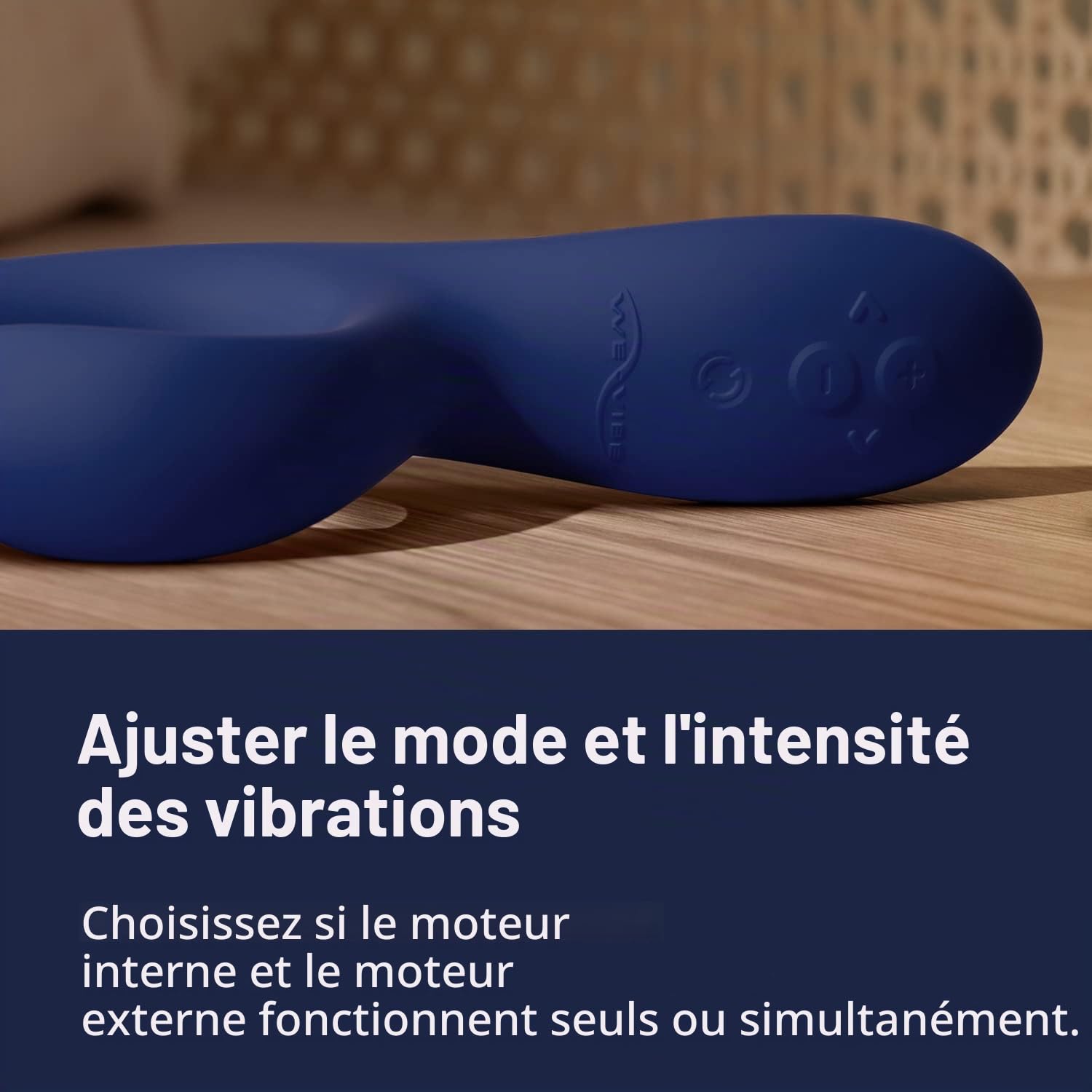 We-Vibe Nova 2 rabbit vibrant bleu stimulation double