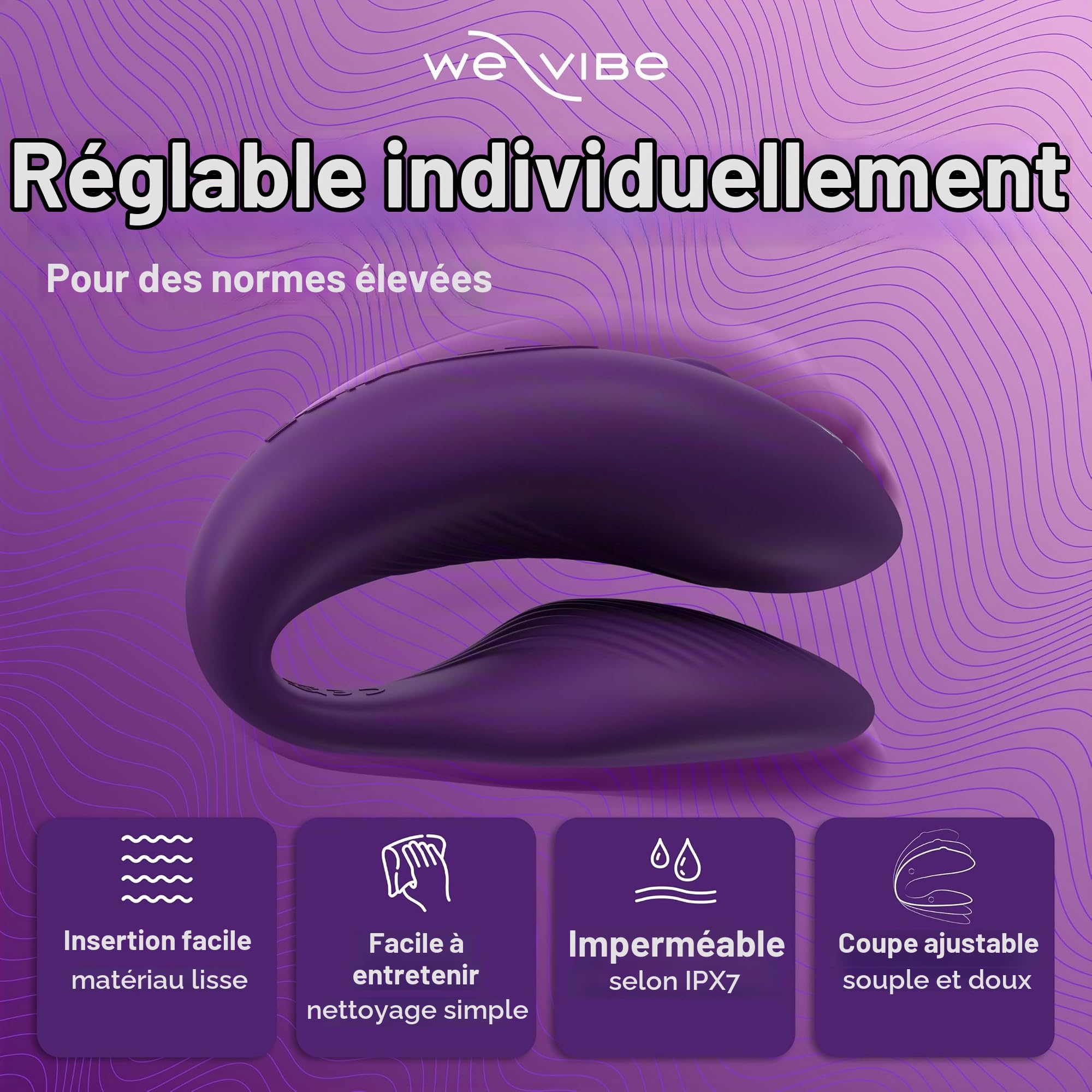 We-Vibe Chorus vibromasseur couple violet connecté