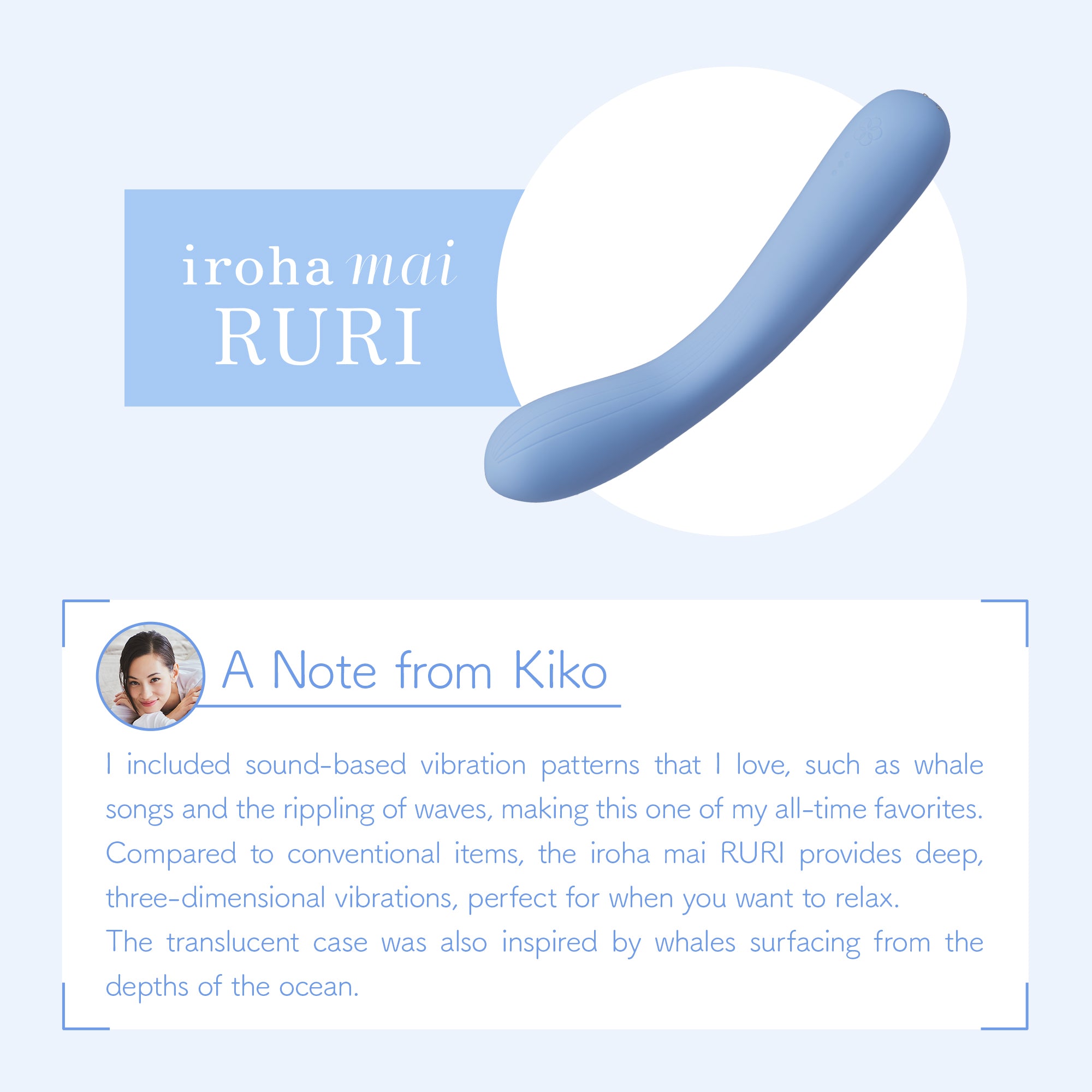 iroha by TENGA mai RURI vibrateur wand femme rechargeable