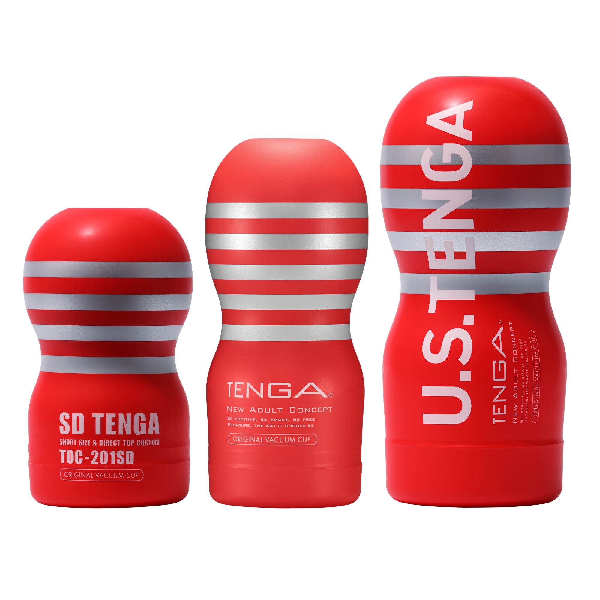 TENGA CUP Red Set masturbateur homme lot 3 tailles vacuum