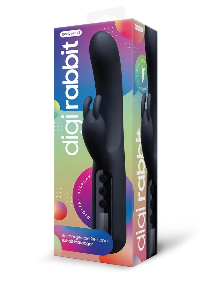 Bodywand Digi Rabbit vibromasseur silicone noir