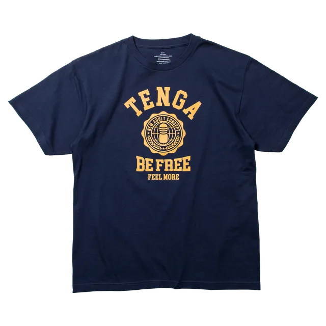 TENGA College T-shirt bleu marine coton taille M