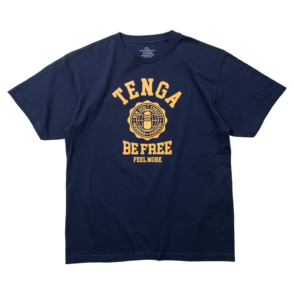 TENGA College T-shirt bleu marine coton taille M