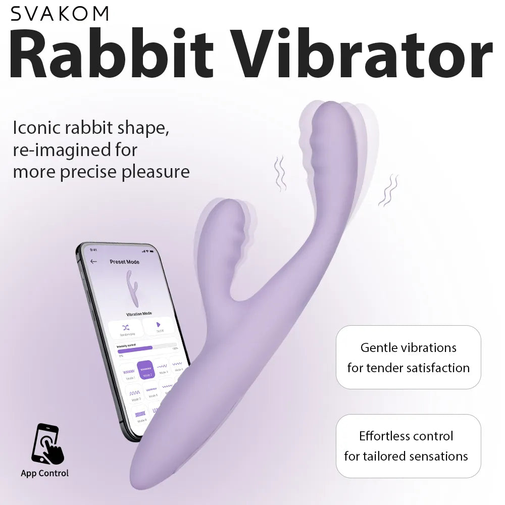 Svakom Cici+ 2 vibromasseur rabbit lilas pastel chauffant