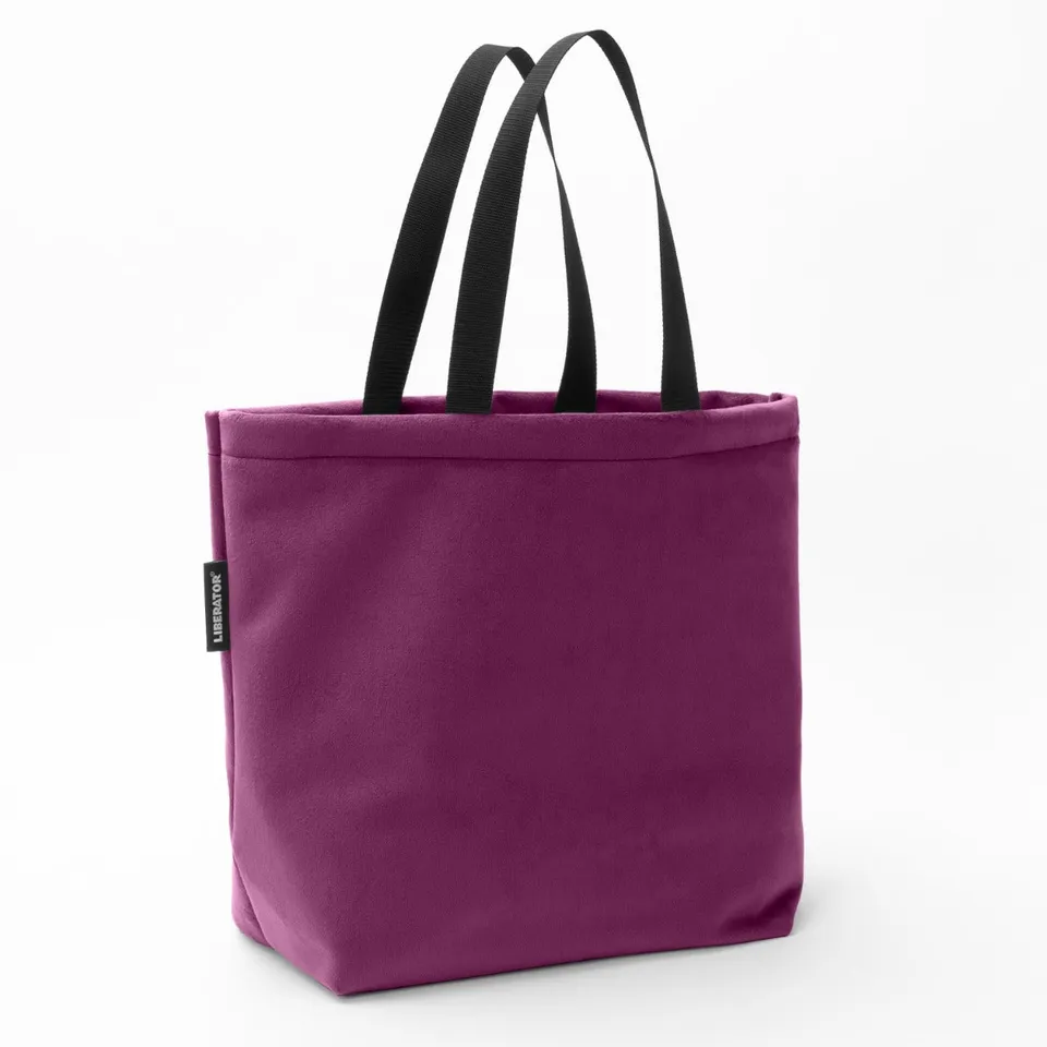 Liberator Fascinator Tote sac rangement microvelours noir