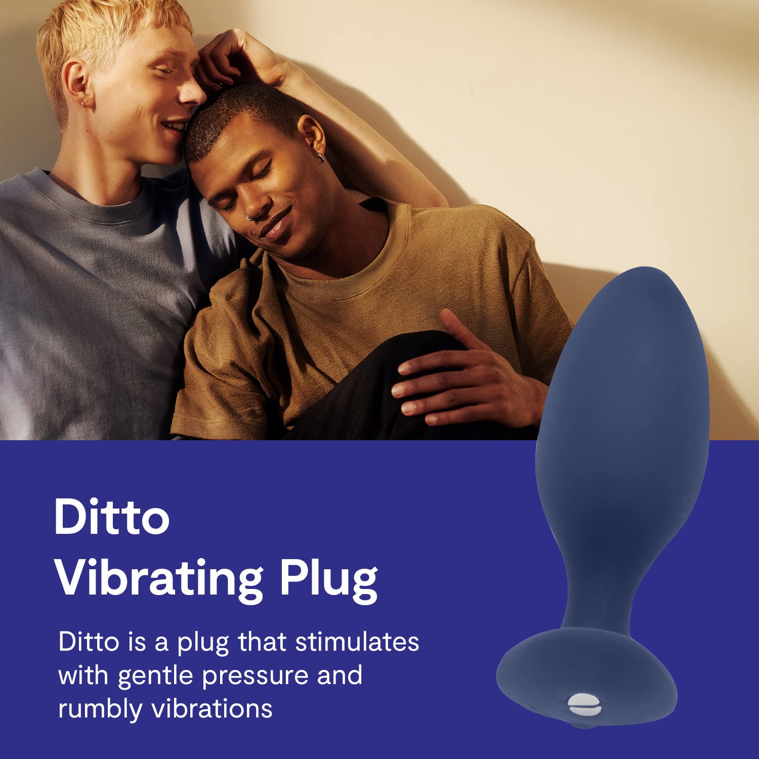 We-Vibe Ditto plug anal vibrant bleu télécommande