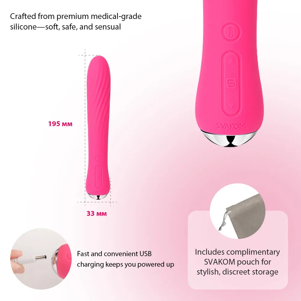 Svakom Anya vibromasseur clitoridien rouge prune