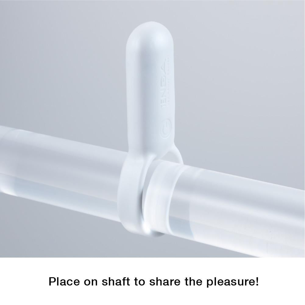 Tenga SVR White anneau vibrant couple rechargeable blanc