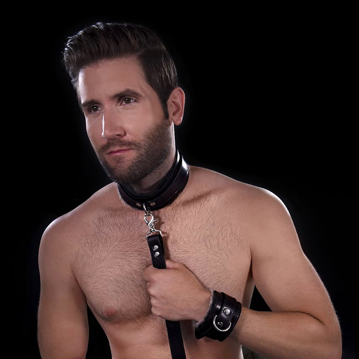 Liberator Maestro Leash laisse bondage cuir 73 cm