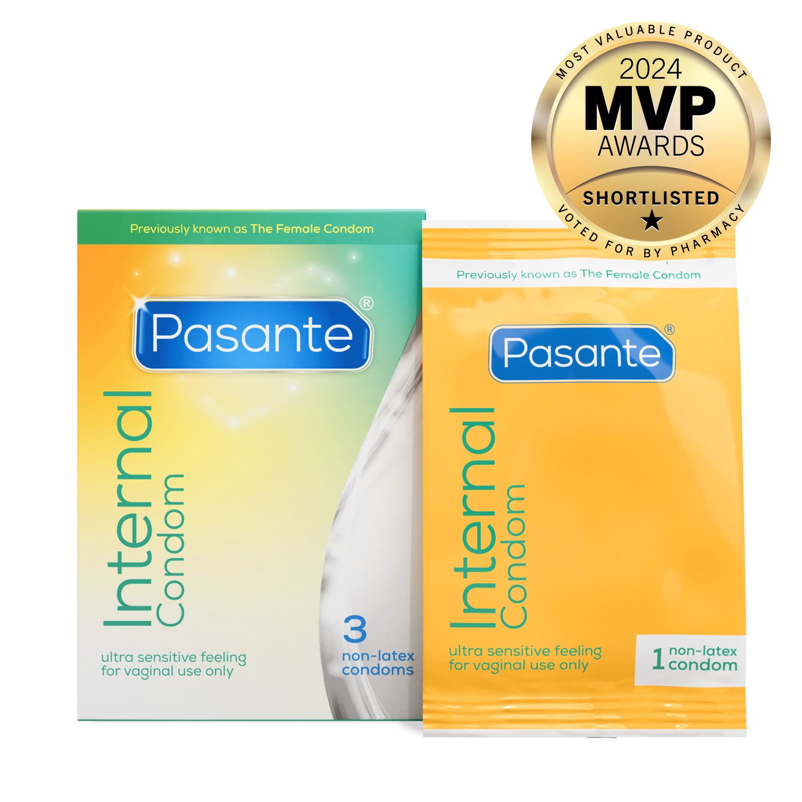 Pasante Internal préservatif féminin sans latex nitrile 3 pièces