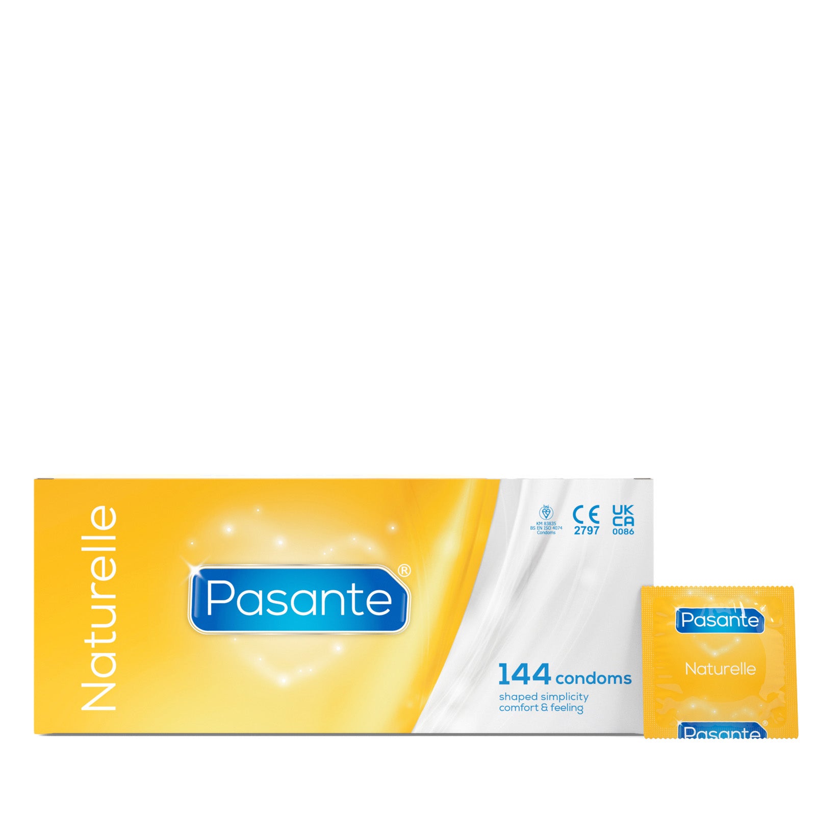 Pasante Naturelle préservatifs 144 pcs classiques lisses