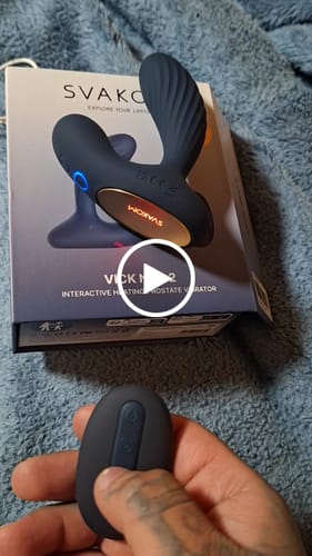 Svakom Vick Neo 2 vibromasseur prostatique Navy Blue chauffant