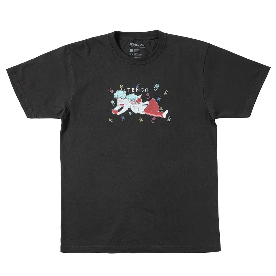 TENGA PLAY GAME 02 T-shirt noir coton M L XL