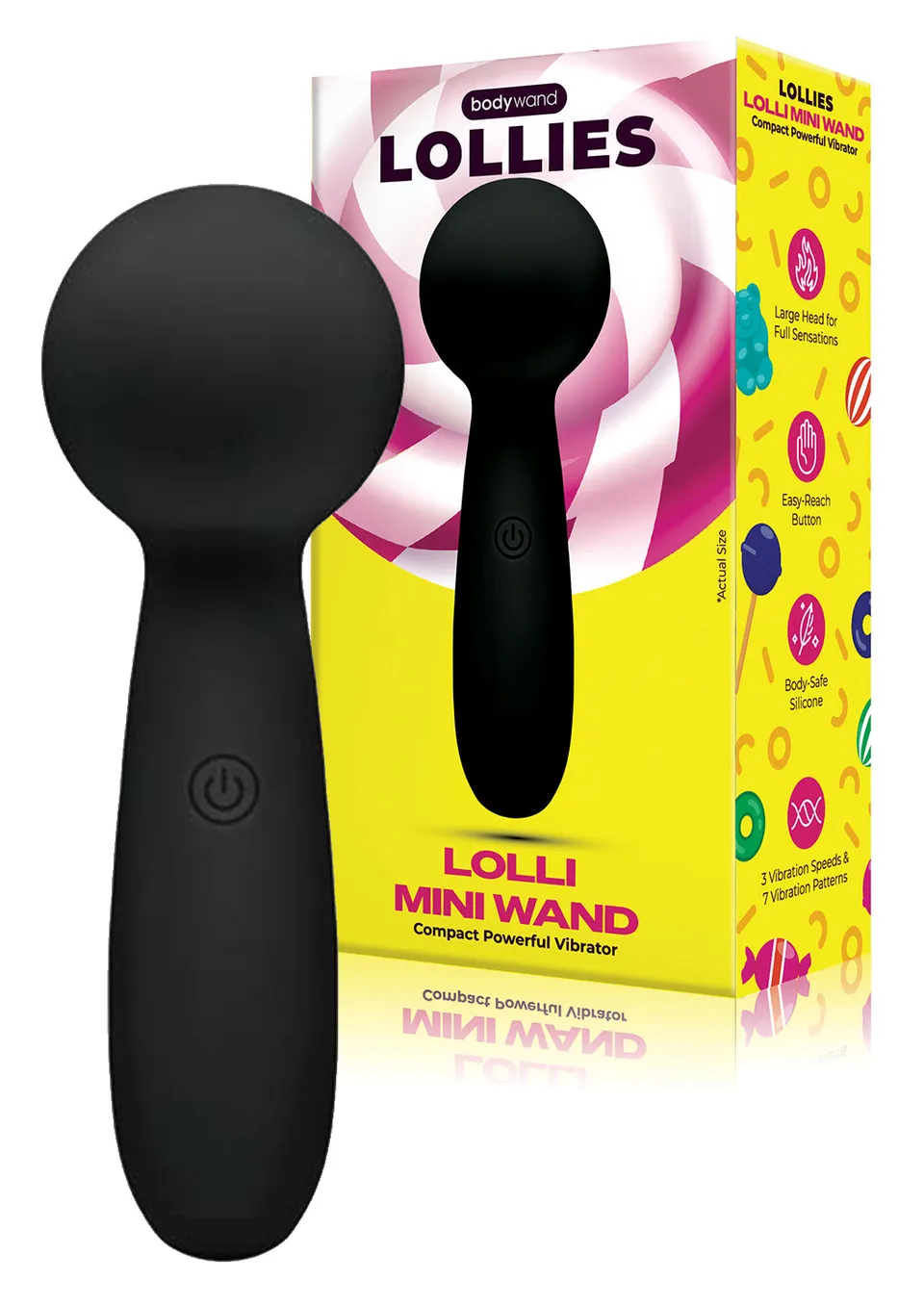 Bodywand Lollies Lolli Mini Wand Vibro Noir Silicone