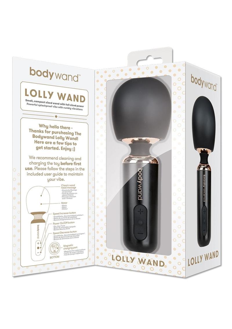 Bodywand Lollies Lolly Wand mini wand noir silicone
