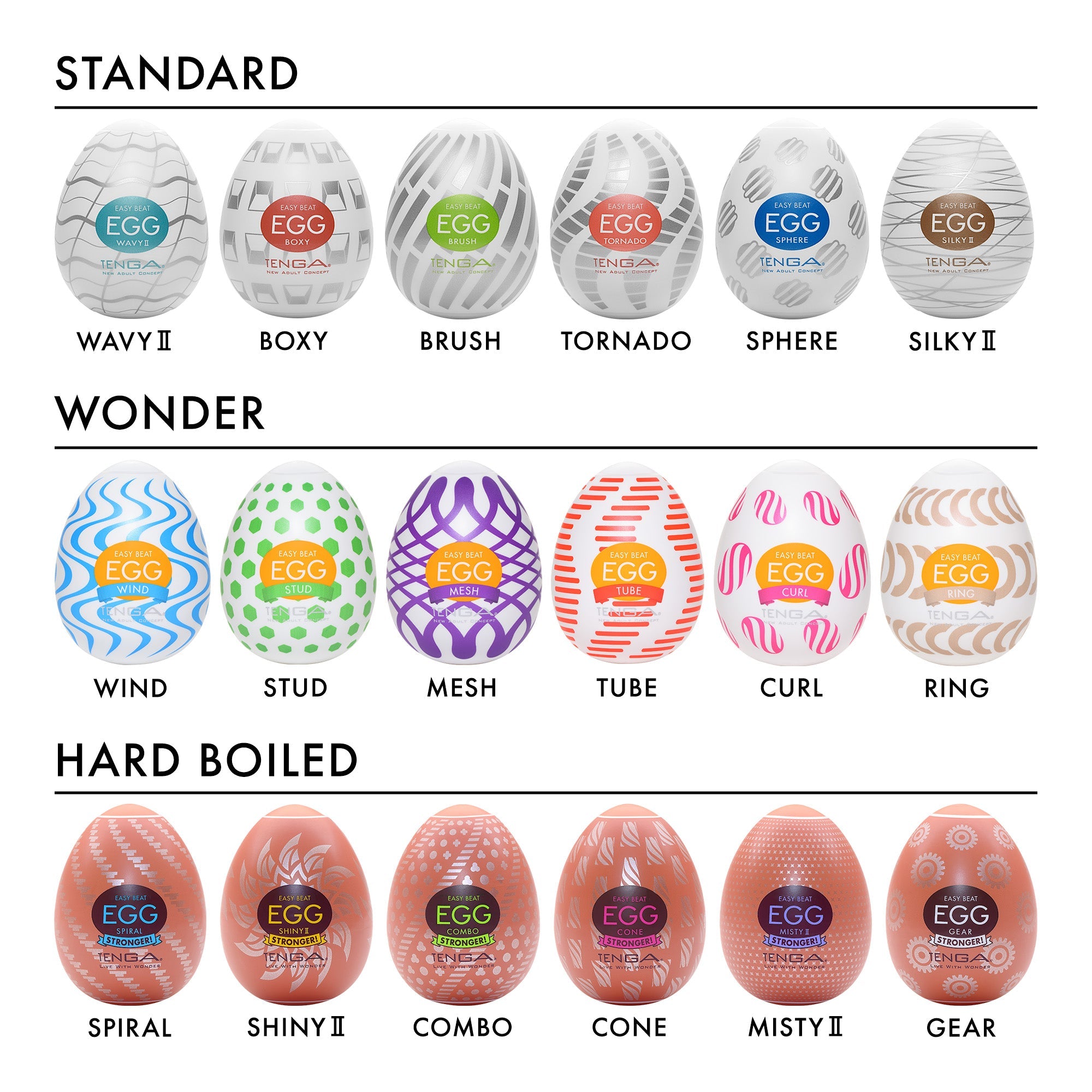 Tenga Egg Shiny II Oeuf Masturbateur Jetable Stimulant