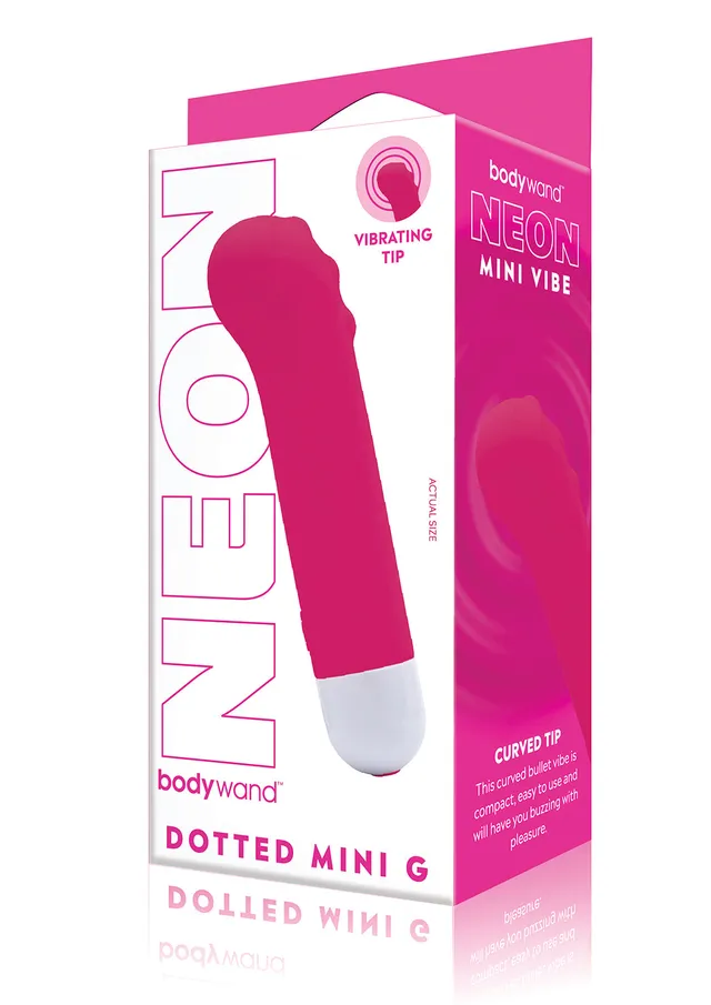 Bodywand Neon Dotted Mini G vibromasseur rose
