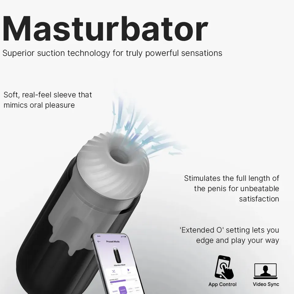 Svakom Sam Neo masturbateur succion bleu foncé