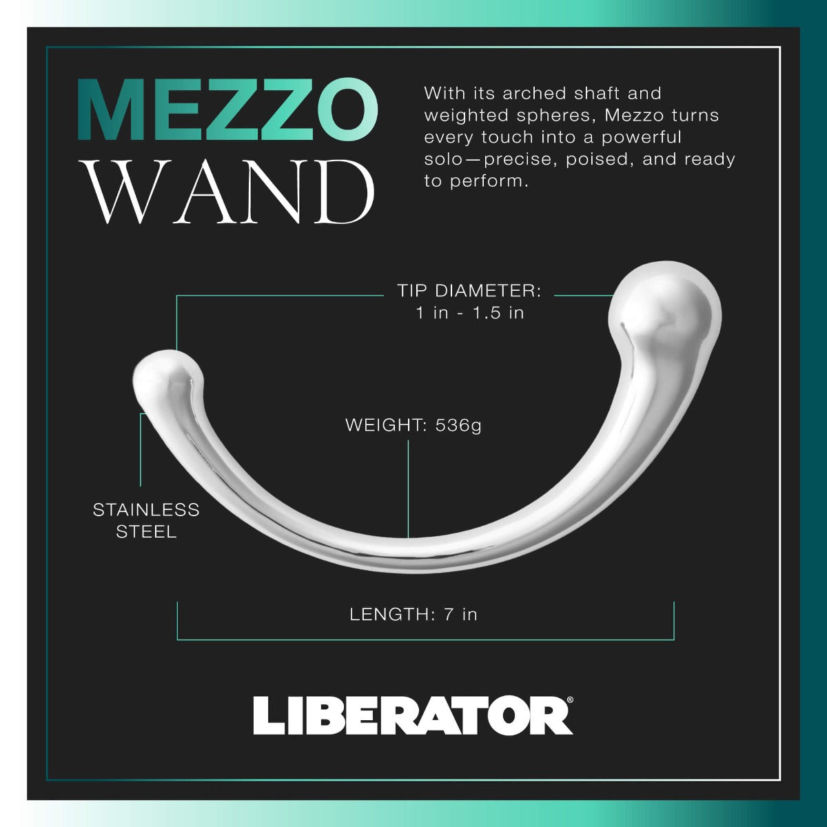 Liberator Mezzo baguette wand acier inoxydable
