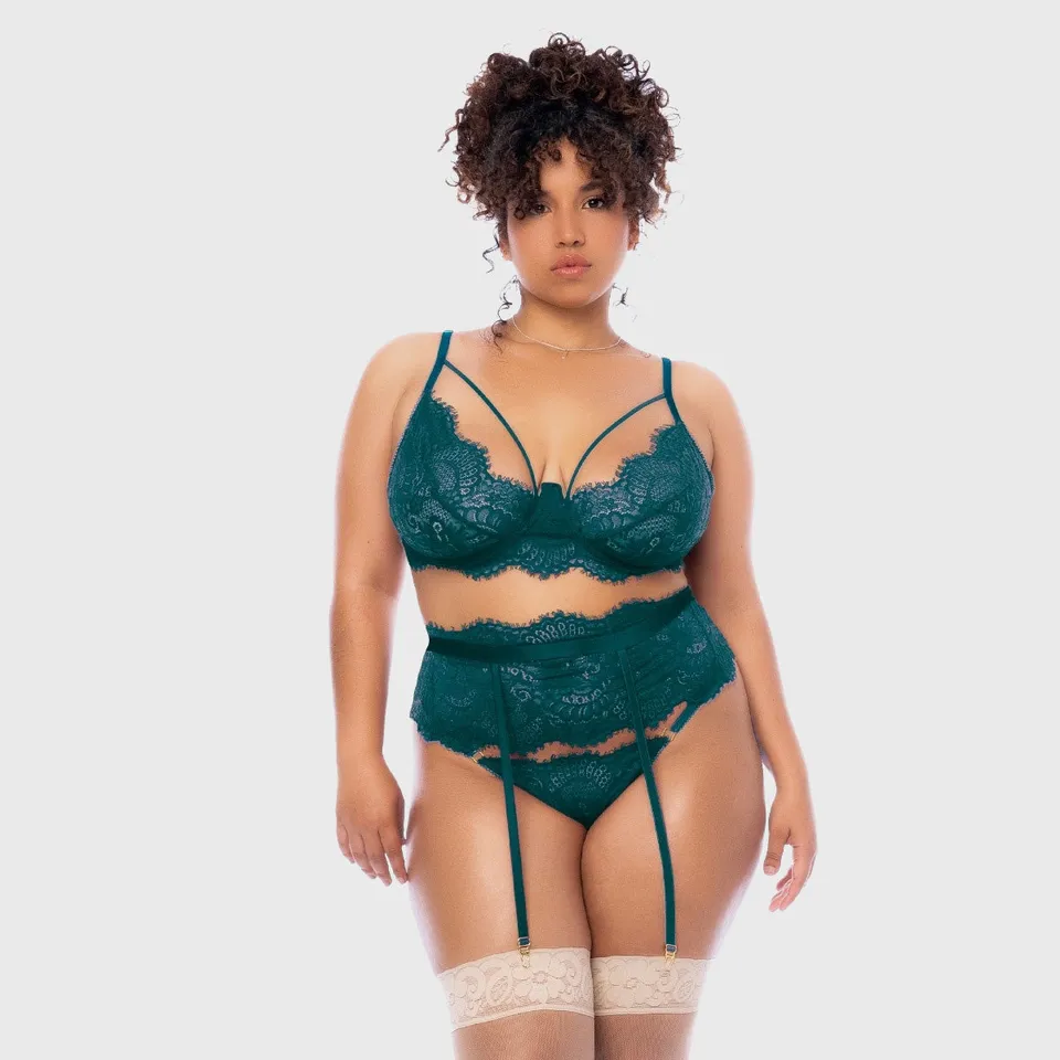 Liberator Katie ensemble lingerie dentelle 3 pièces 1X/2X