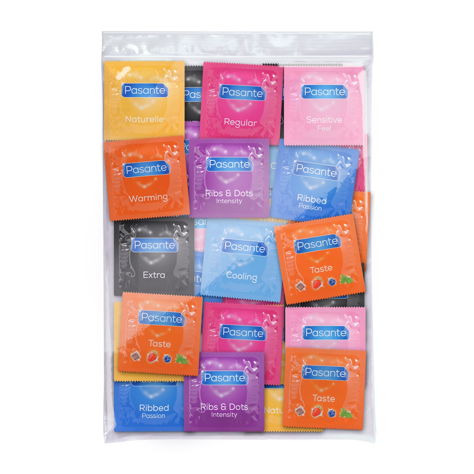 Pasante Variety préservatifs assortis 50 pcs 10 textures