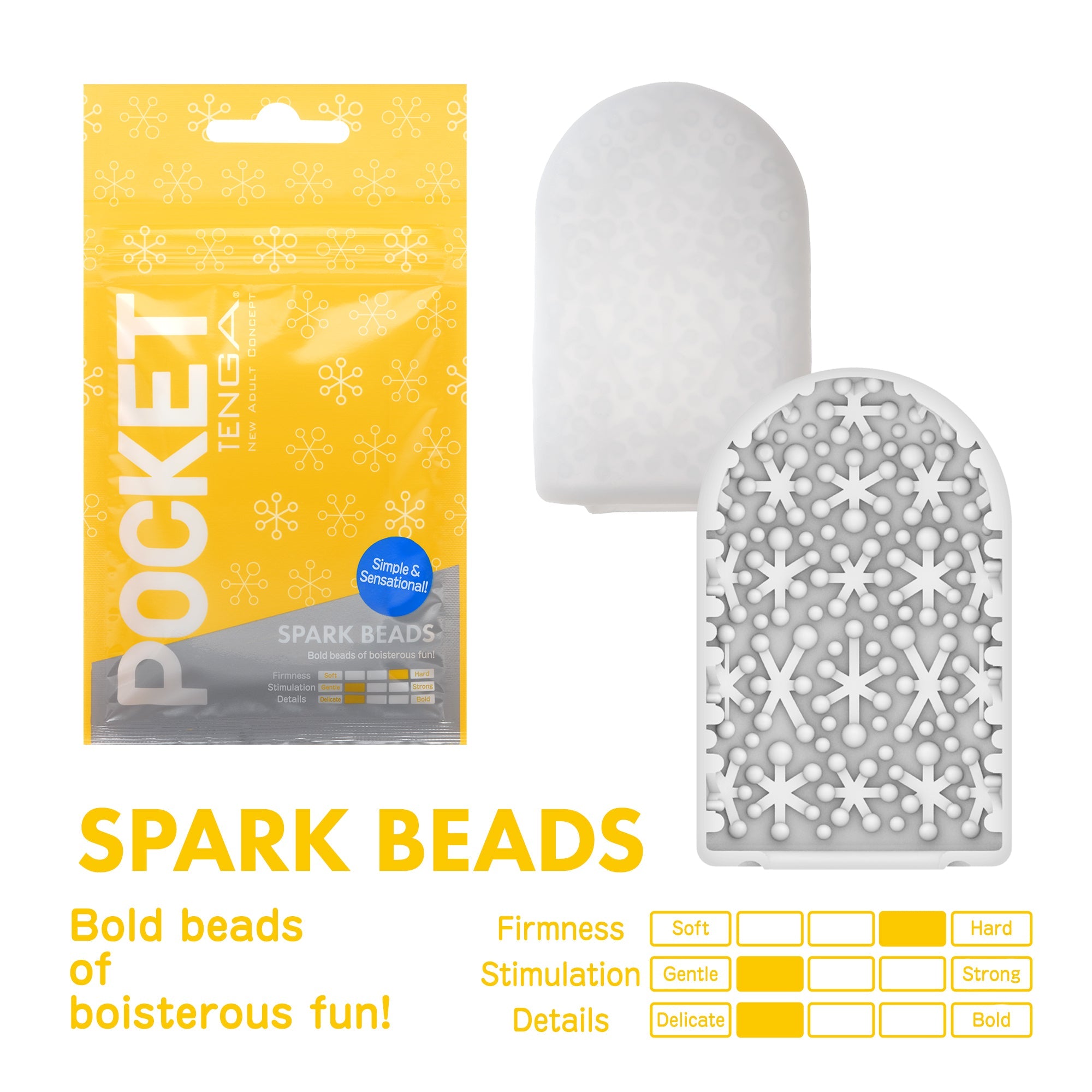 POCKET TENGA Spark Beads masturbateur poche jetable perles