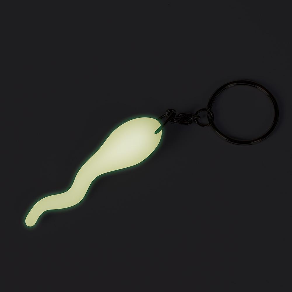 Pasante porte-clés spermatozoïde phosphorescent x100